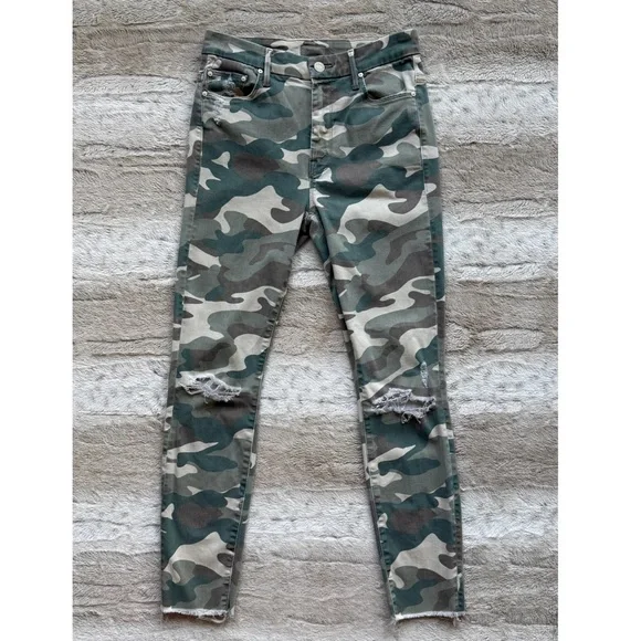 MOTHER High Waisted Looker Ankle Fray in See Me Size 25 - Picture 2 of 13